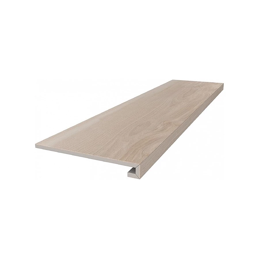 Ступень клееная из керамогранита Kerama Marazzi Про Вуд матовая светло-бежевая DL501420R/GCF 119,5х33 см