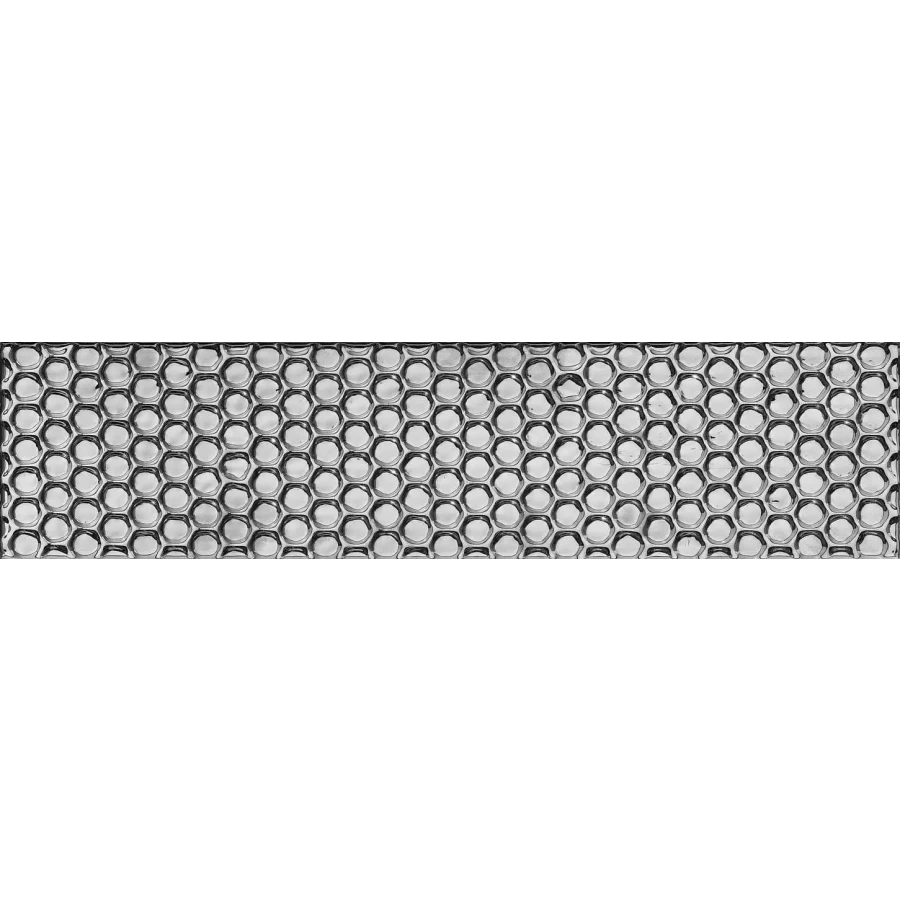 Декор Imola Ceramica Bubble BBBL DK 73PT глянцевый серебристый 30х7,5 см