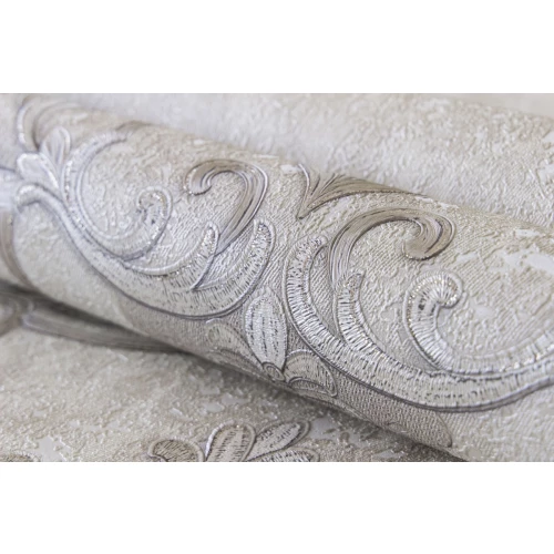 Обои флизелиновые Аспект Deluxe Рафаэль белые 70427-12 1,06х10,05 м