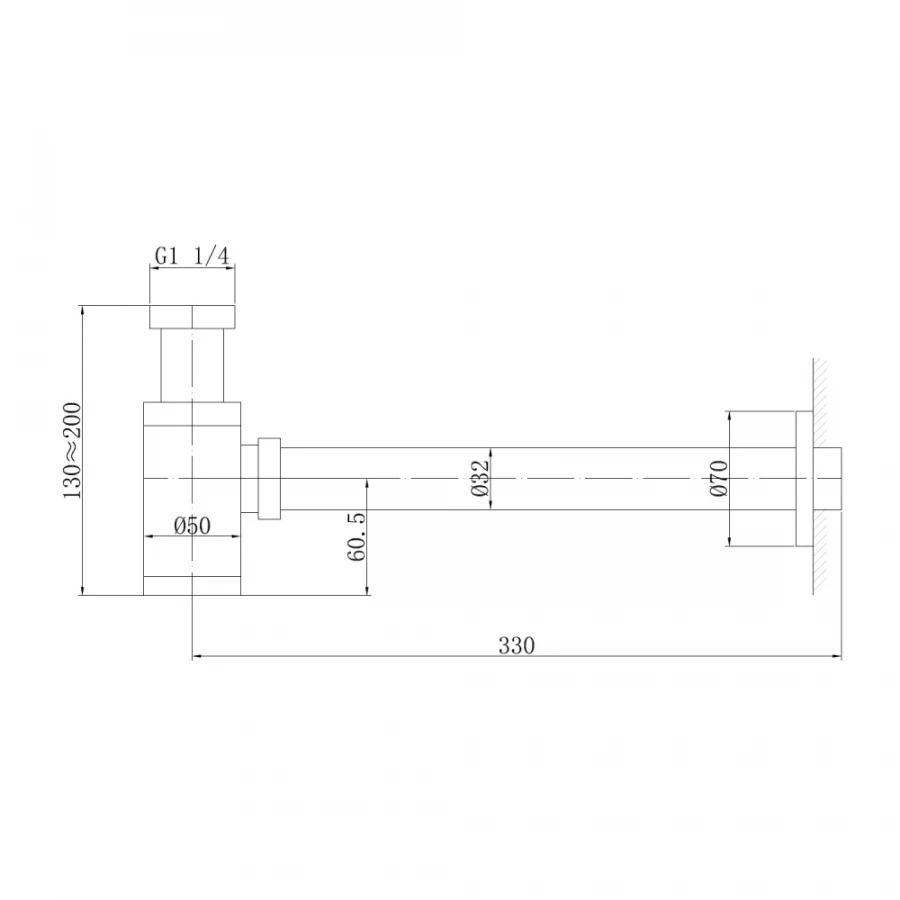 Сифон для раковины Abber никель AF0030NG