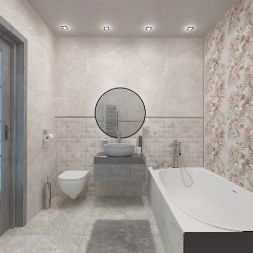 Плитка настенная Kerlife Livorno Fiori 1 матовая многоцветная 1,79 м2 63х31,5 см