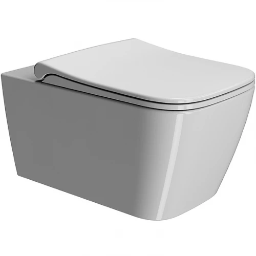 Унитаз подвесной безободковый GSI ceramica Nubes Swirlflush цвет белый 961511 55х35 см