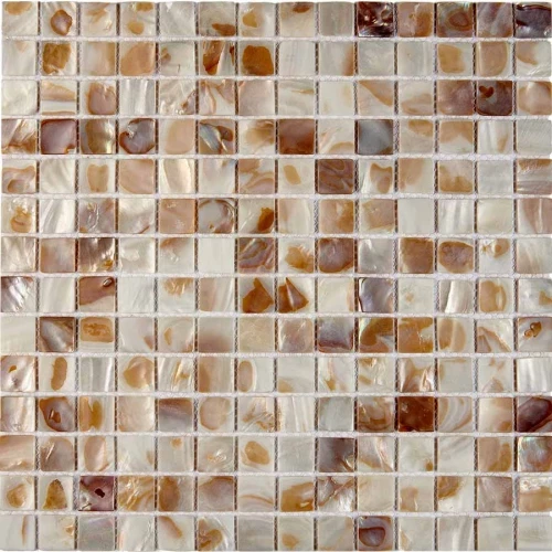 Мозаика из натурального перламутра Pixel mosaic Перламутр чип 20x20 мм сетка Pix701 30,5х30,5 см