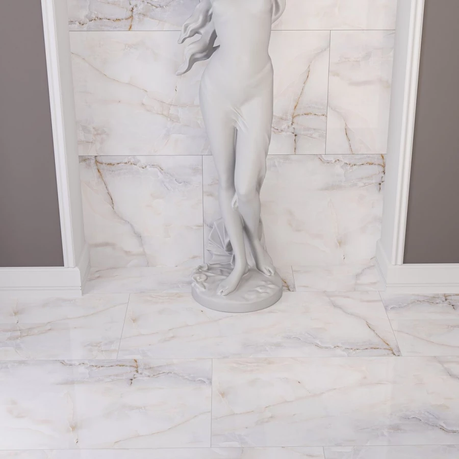 Керамогранит Neodom Concept Onix White Polished глянцевый белый CV20191 120х60 см