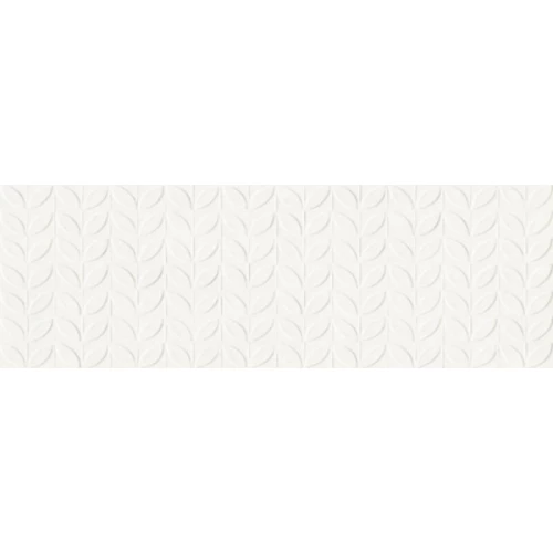 Плитка настенная Ragno Marazzi Vida Struttura Foglia 3D Bianco Rett RA6J 90х30 см