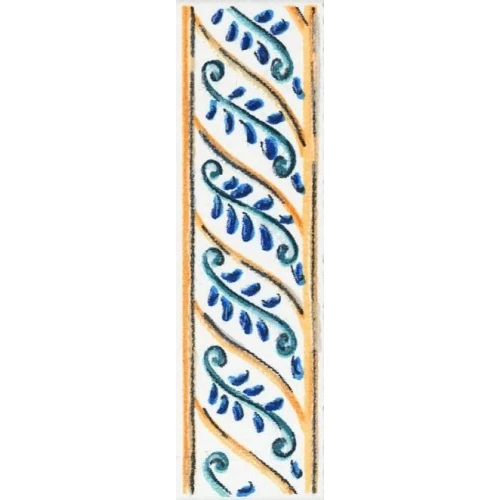 Бордюр Kerama Marazzi Капри майолика белый 3х9,9 см