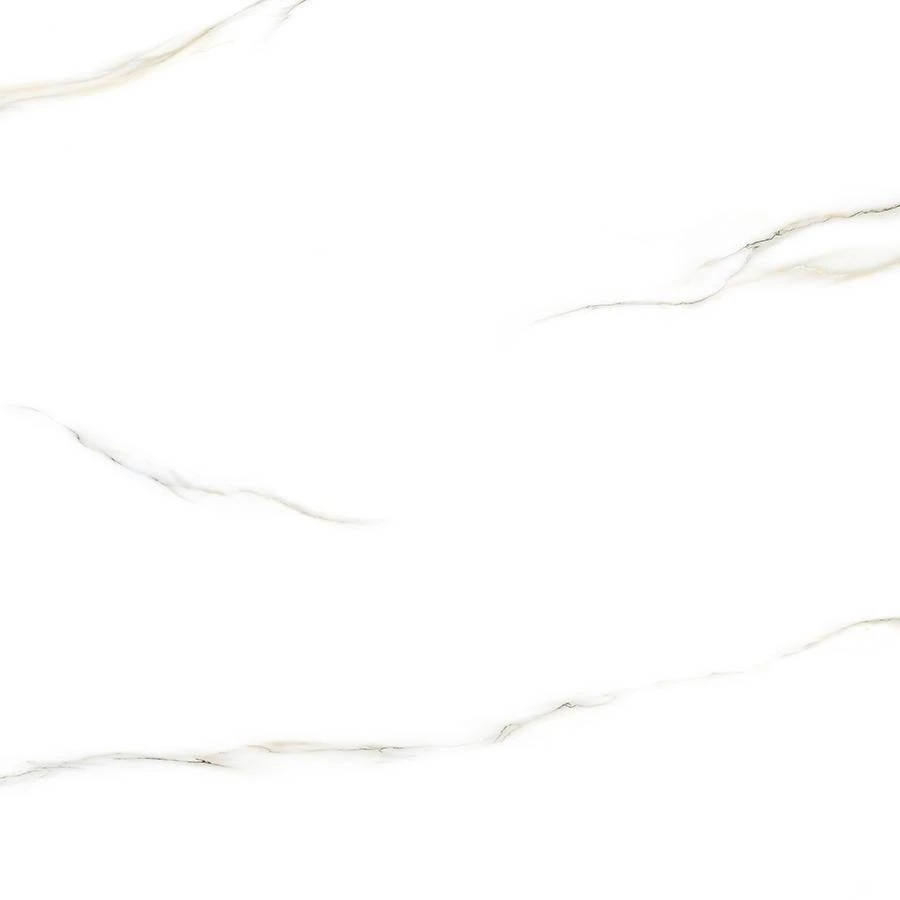 Керамогранит SotGres Unique Statuario глянцевый белый 60х60 см