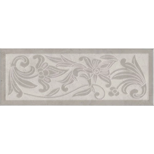 Плитка настенная Kerama Marazzi Монсанту 4 Декор глянцевый светло-серый HGD/B505/15147 40х15 см