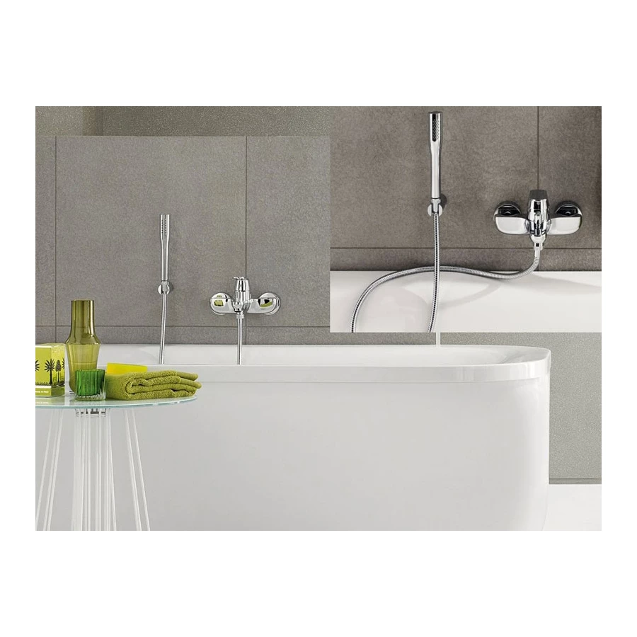Смеситель для ванны Grohe Eurosmart Cosmopolitan с душевым гарнитуром хром 32832000