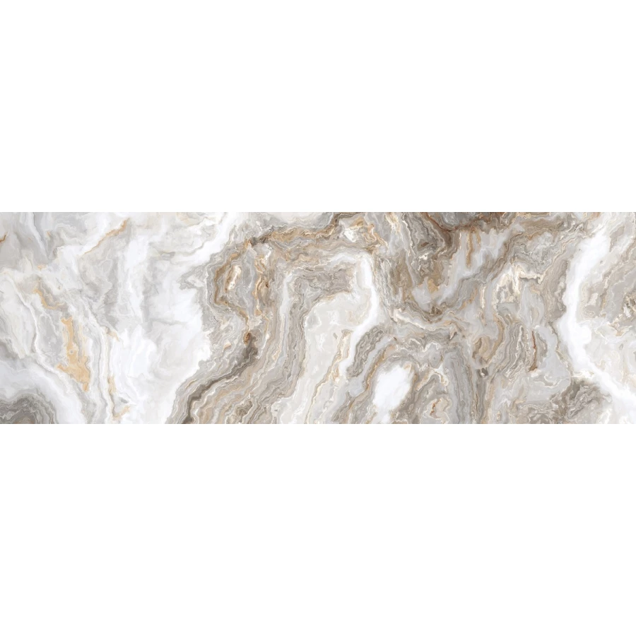 Плитка настенная Primavera Hypnose Grey B glossy GL10B 90х30 см