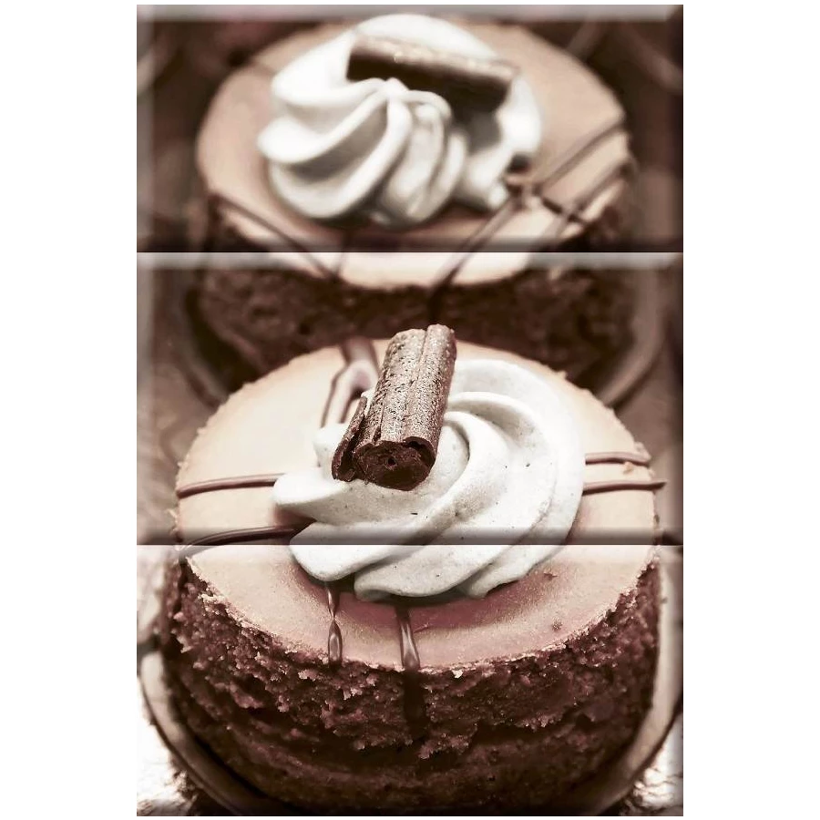 Декор Absolut Keramika Monocolor Biselado Composicion Chocolat Cake ABC0000046 30х20 см