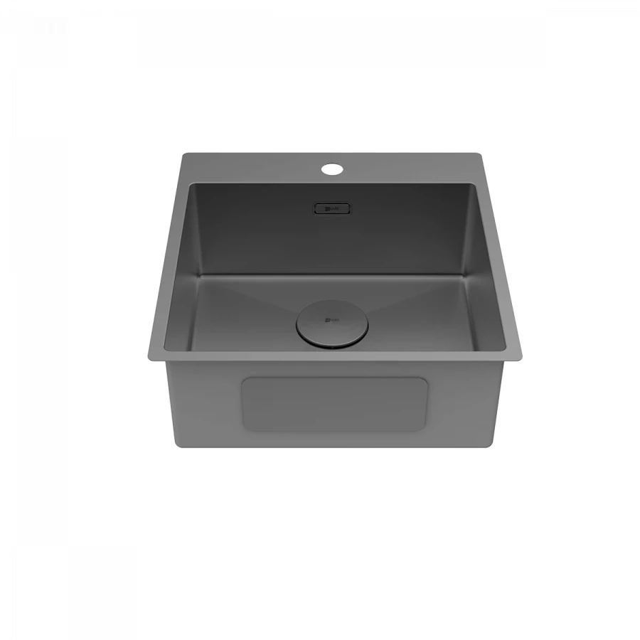 Кухонная мойка Lemark Janga 490 прямоугольная из нержавеющей стали графит 9936107