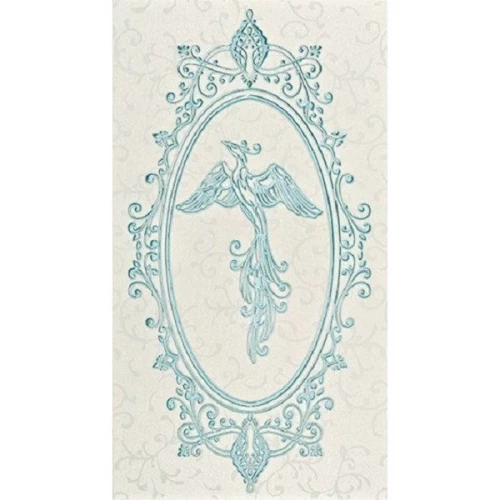 Декор Lasselsberger Ceramics Анастасия орнамент голубой 1645-0097 25х45 см