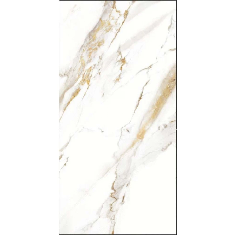 Керамогранит Global Tile Calacatta Royal_GT грес глазуированный Белый GT120600103MR 120х60 см