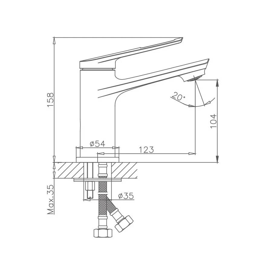 Смеситель для раковины Haiba HB10595