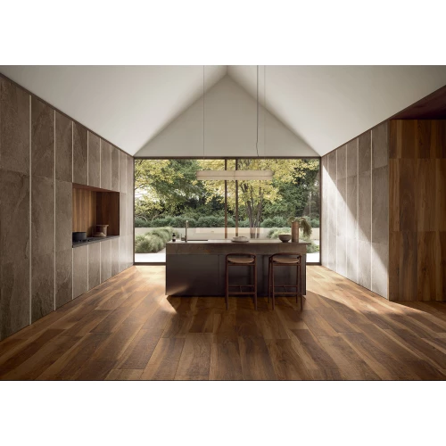 Керамогранит Isla Tiles Легни Д Италиа Ноче Масселло / Legni D Italia Noce Massello матовый коричневый 1007110 120х30 см