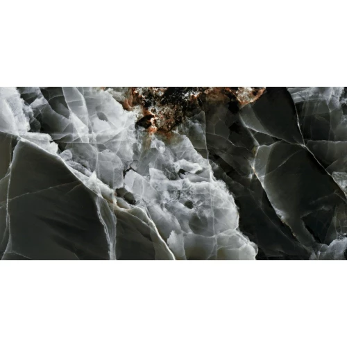 Керамогранит Neodom Luxury Royal Onyx Polished глянцевый черный N40018 120x60 см