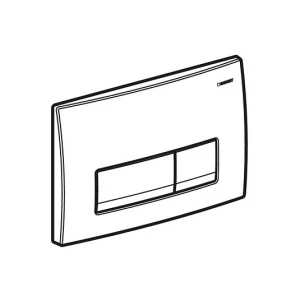 Смывная клавиша Geberit Delta 50 для двойного смыва Черный матовый 115.119.14.1