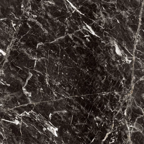 Керамогранит Керамин Найт подполированный черный 60х60 см