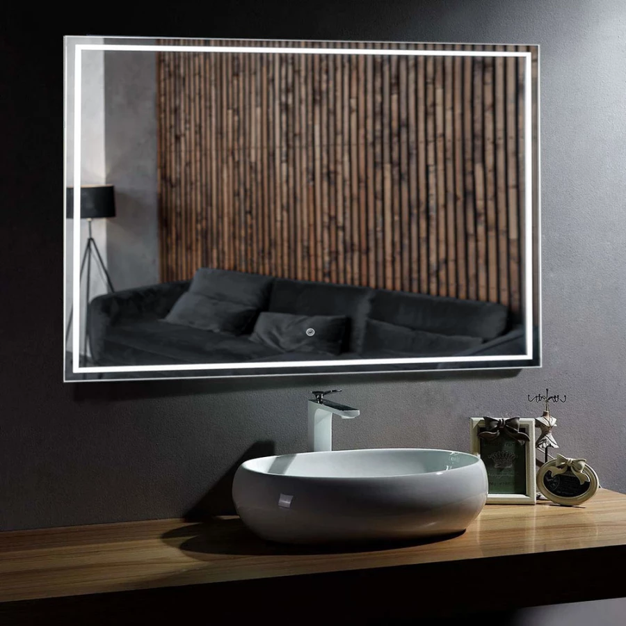 Зеркало Azario Classico Quadrato влагостойкое с подсветкой сенсорный выключатель с функцией диммера CS00078950 80х60 см