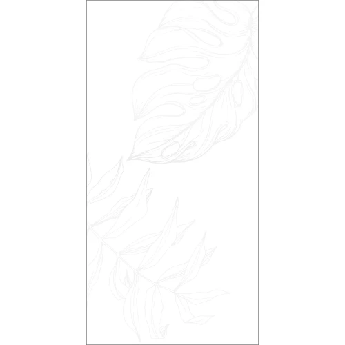 Керамогранит Global Tile Lavina ботаника матовый белый GT1206016603MDR2 120х60 см