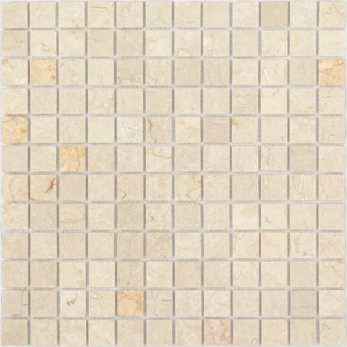 Мозаика из натурального камня Caramelle Mosaic Botticino MAT бежевый 29,8x29,8 см