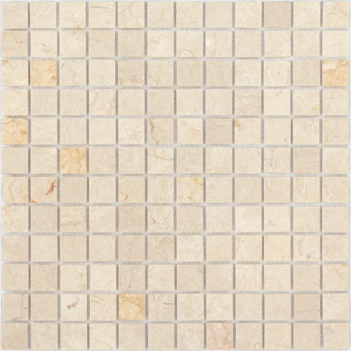 Мозаика из натурального камня Caramelle Mosaic Botticino MAT бежевый 29,8x29,8 см