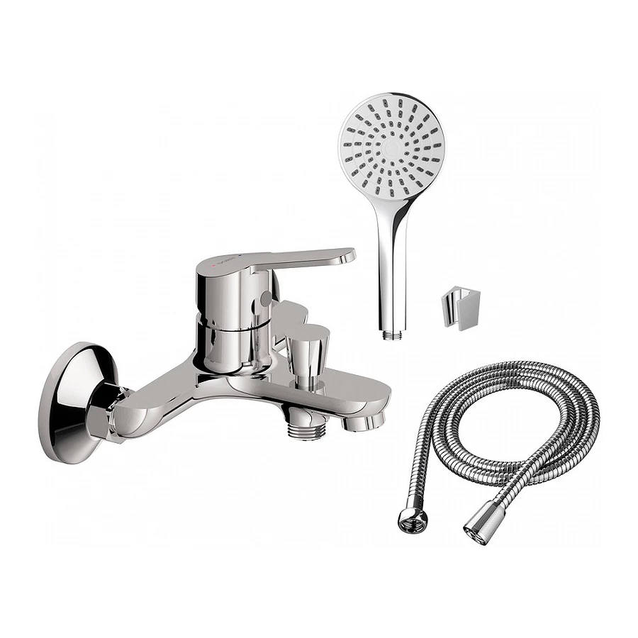 Смеситель для ванны и душа Dorff Norma с душевым набором D1010008
