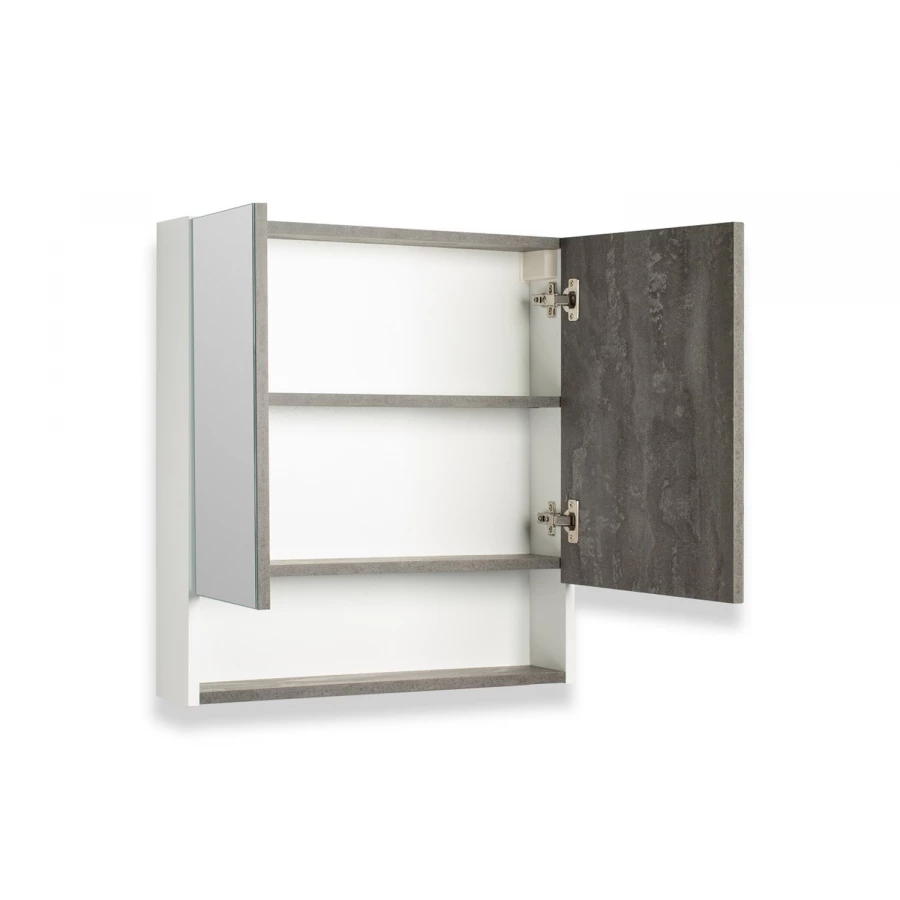 Зеркальный шкаф Runo Бари 60 железный камень 00-00001386 60x65 см