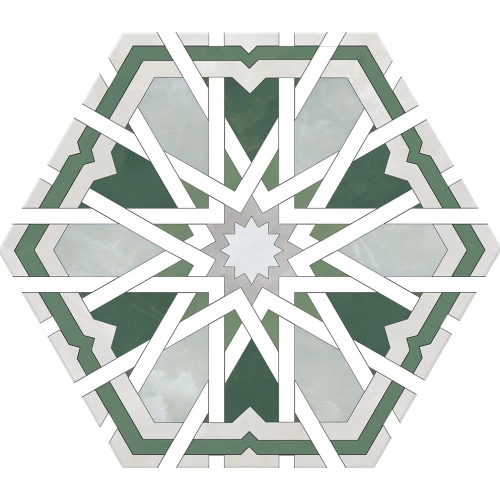 Керамогранит Monopole Radiant Green 24x20 см