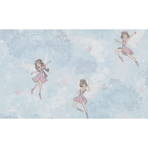 Обои флизелиновые Palitra Home Mary Fairy HomeColor голубые HC72343-65 1,06х10,05 м
