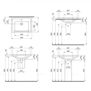 Раковина Bocchi Taormina Pro белая 1007-001-0126
