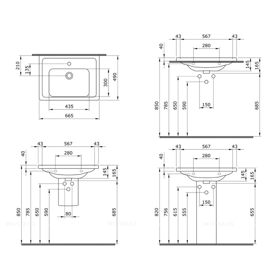 Раковина Bocchi Taormina Pro белая 1007-001-0126