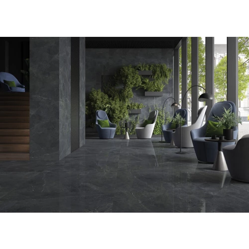 Керамогранит Cerrad Distinct Graphite Silky Cristal темно-серый 119,7x59,7 см