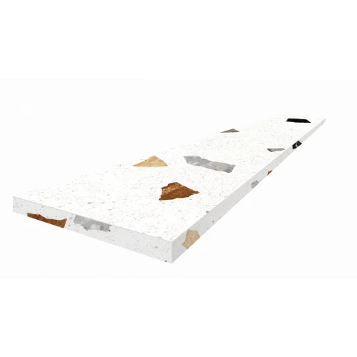 Ступень угловая левая Coliseumgres Палладио Уайт 620070002373 120х33 см