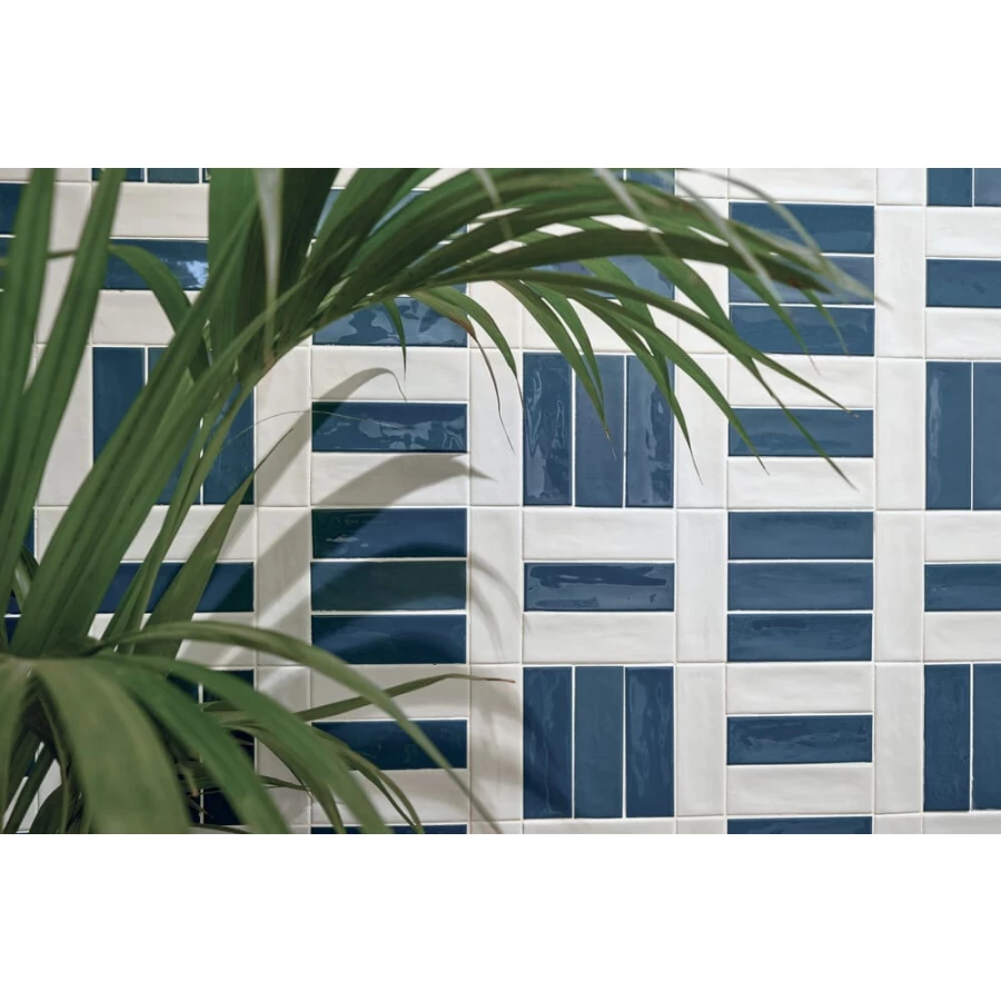 Керамогранит Harmony Peronda Glint Blue глянцевый синий 3300037822 14,6х4,8 см