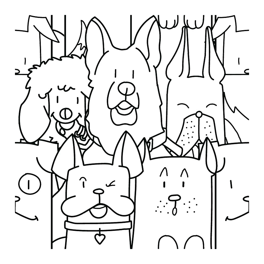 Керамогранит Codicer Oh My Dog White 25x25 см