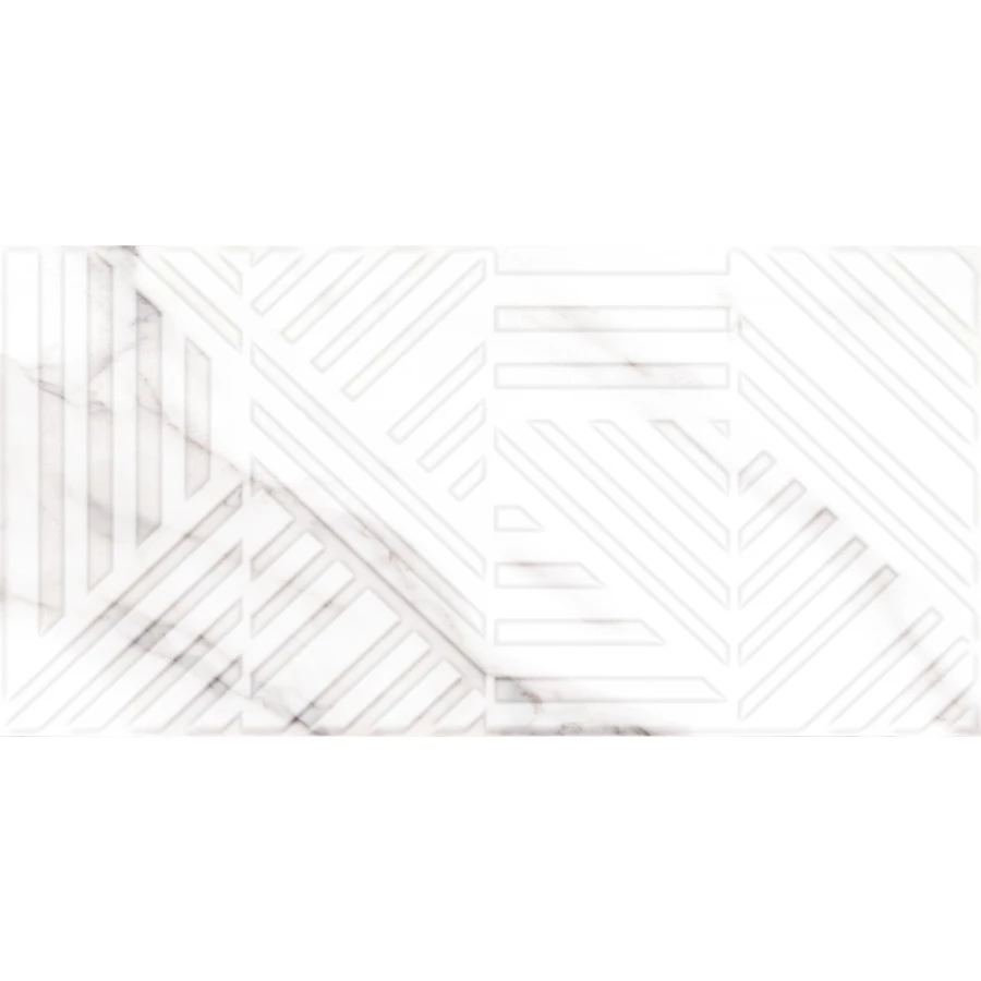 Плитка настенная Cersanit Moonlight белый рельеф A17573 59,8х29,8 см