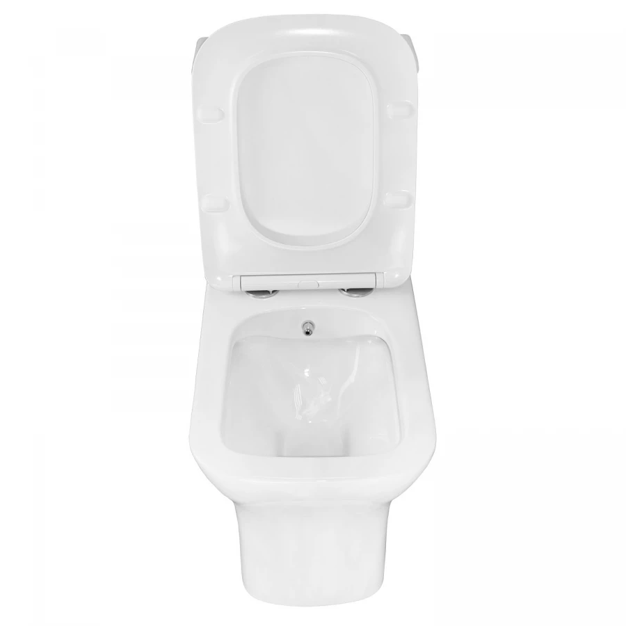 Унитаз моноблок с функцией биде Azario Lodi напольный безободковый горизонтальный слив сиденье дюропласт микролифт AZ-8617B 35х66.5х75 см