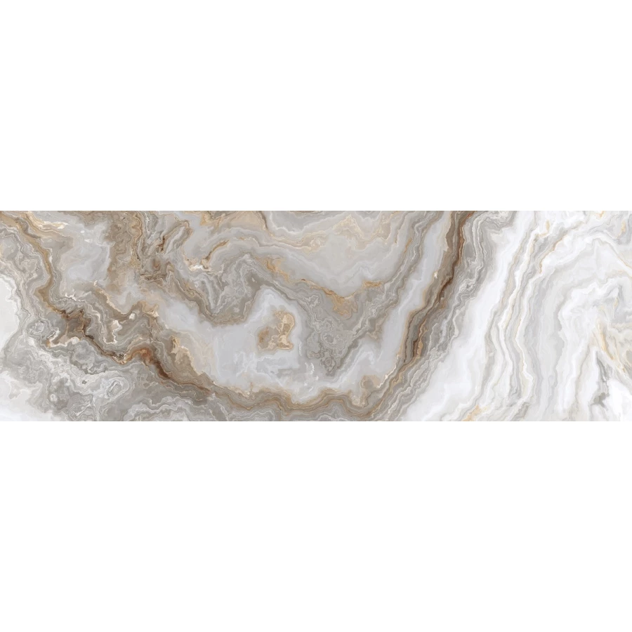 Плитка настенная Primavera Hypnose Grey B glossy GL10B 90х30 см