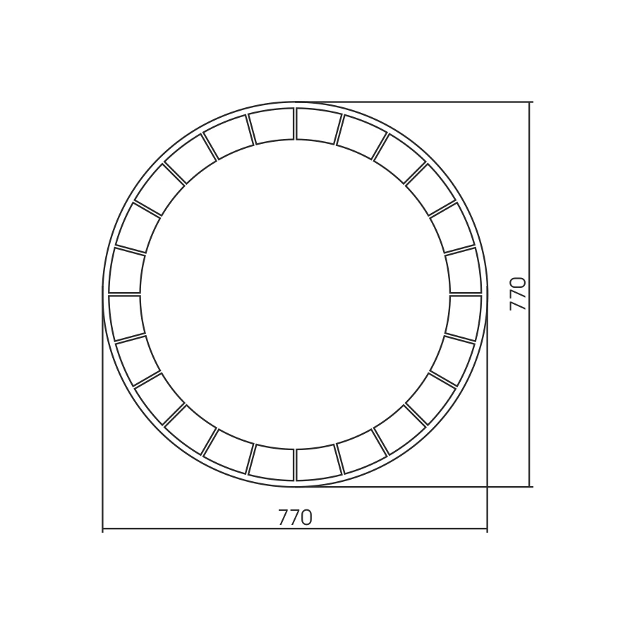 Зеркало Silver Mirrors D770 Сенсорный выключатель Пандора LED-00002504 77x77 см