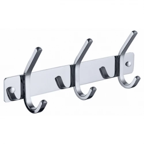 Планка Kaiser с 3-мя крючками Chrome/нержавеющая сталь H0043
