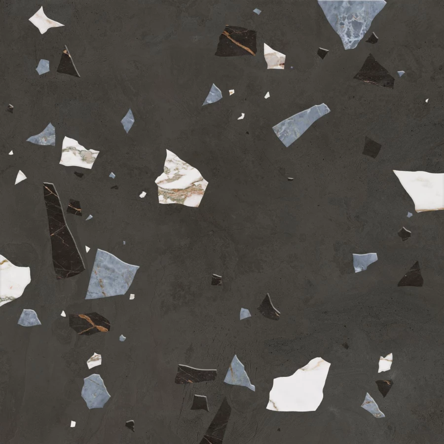 Керамический гранит Керамин Войд 1Д темно-серый 60х60 см