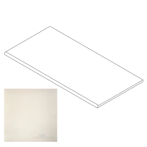 Ступень Грани Таганая Профи с завальцовкой кристально-молочный матовый GT202M 120х29,5 см