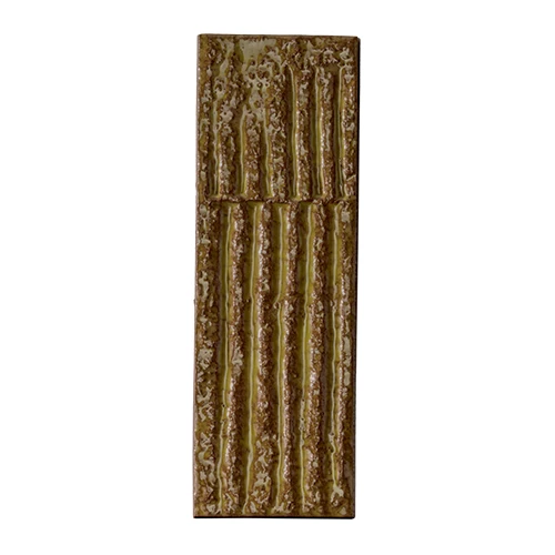 Плитка настенная Mutina Схамотте Куадра Осре / Chamotte Quadra Ocre глянцевая желтая PUCQ04 21,3x7,2 см