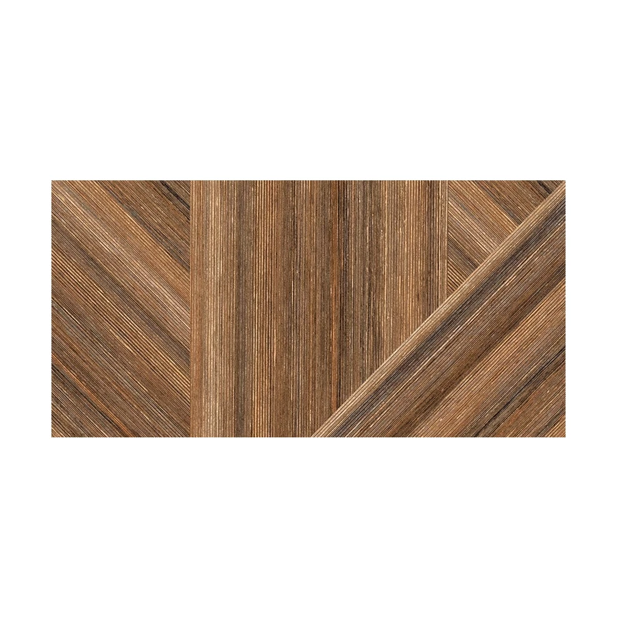 Керамогранит ITC ceramic Forked Wood Brown Carving 120x60 см