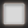 Зеркало Wellsee LED-подсветка фронтальная функциональная форма квадратная 172200450 80х80 см