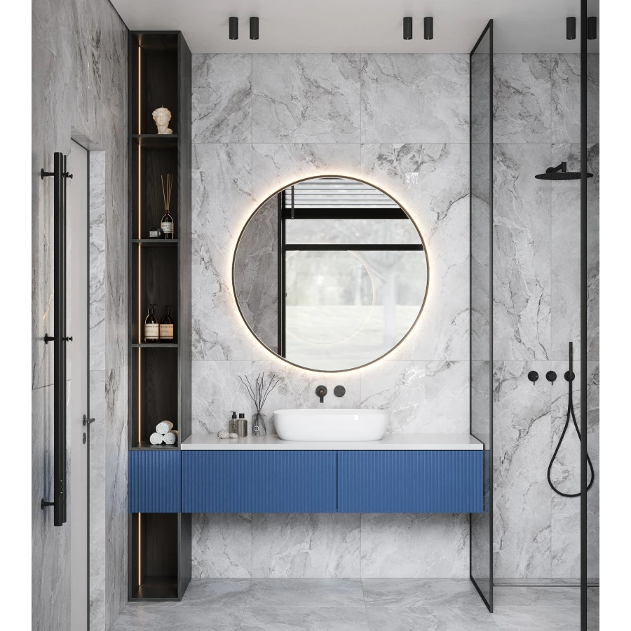 Керамогранит Arcadia Ceramica Bolivia Dove Carving серый CR4009-A 120х60 см