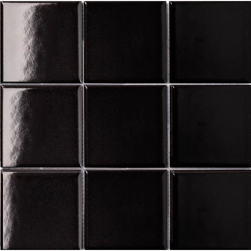 Керамическая мозаика Starmosaic Homework Black Glossy 97х97 мм MH84000 30х30 см