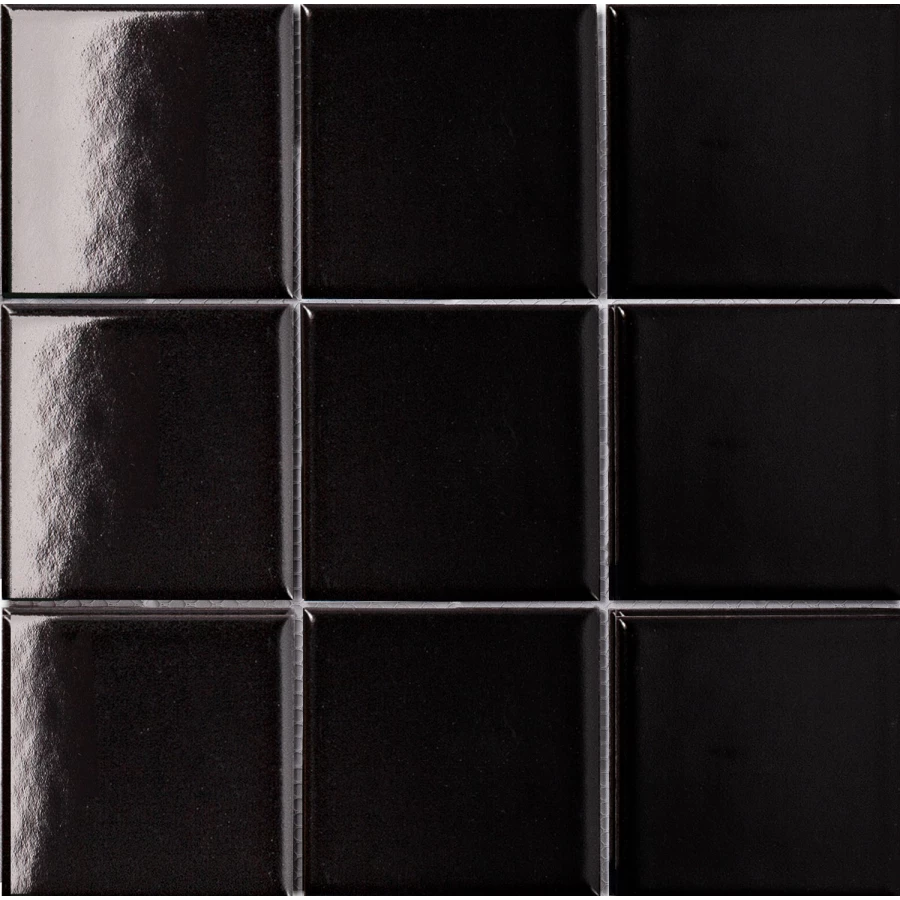 Керамическая мозаика Starmosaic Homework Black Glossy 97х97 мм MH84000 30х30 см